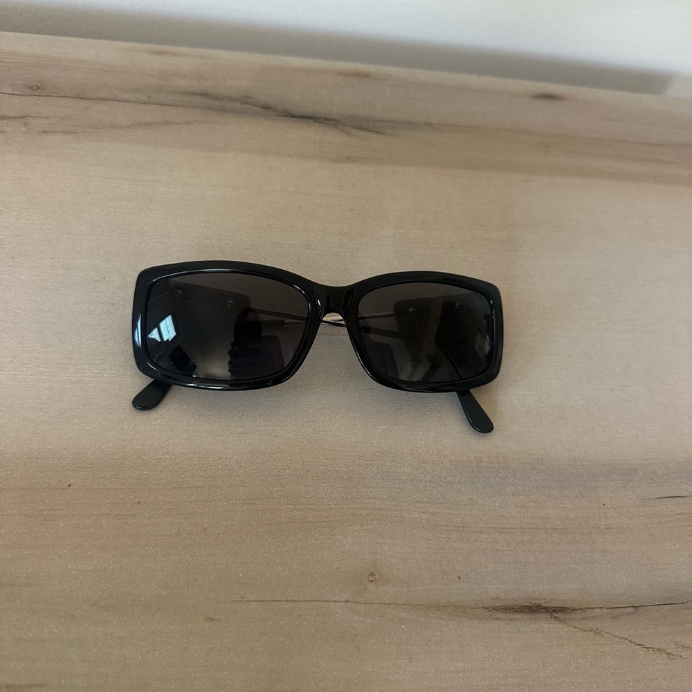 Vintage Black Rectangular Sunglasses